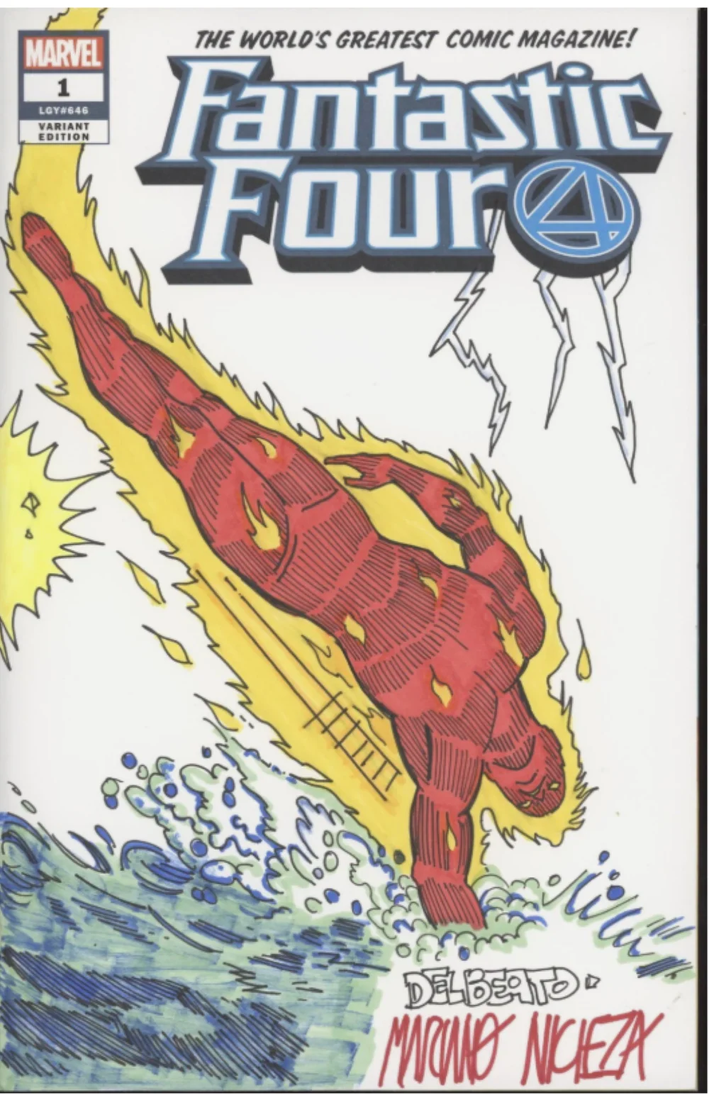 Planet Hulk & Thors Secret Wars Issue #1 Del Beato Mariano Nicieza Sketch Auto #2 - Image 4