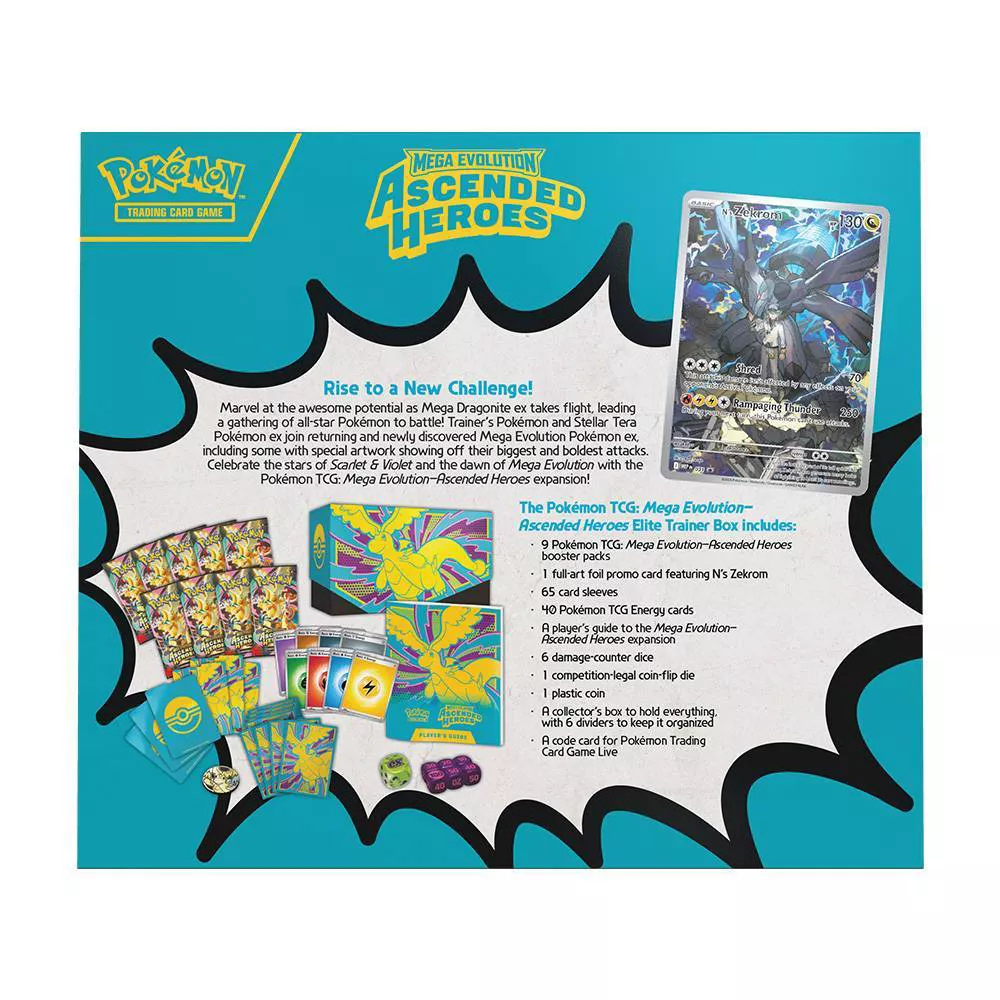 Pokemon: Mega Evolution Ascended Heroes Elite Trainer Box (ME2.5) - Image 2