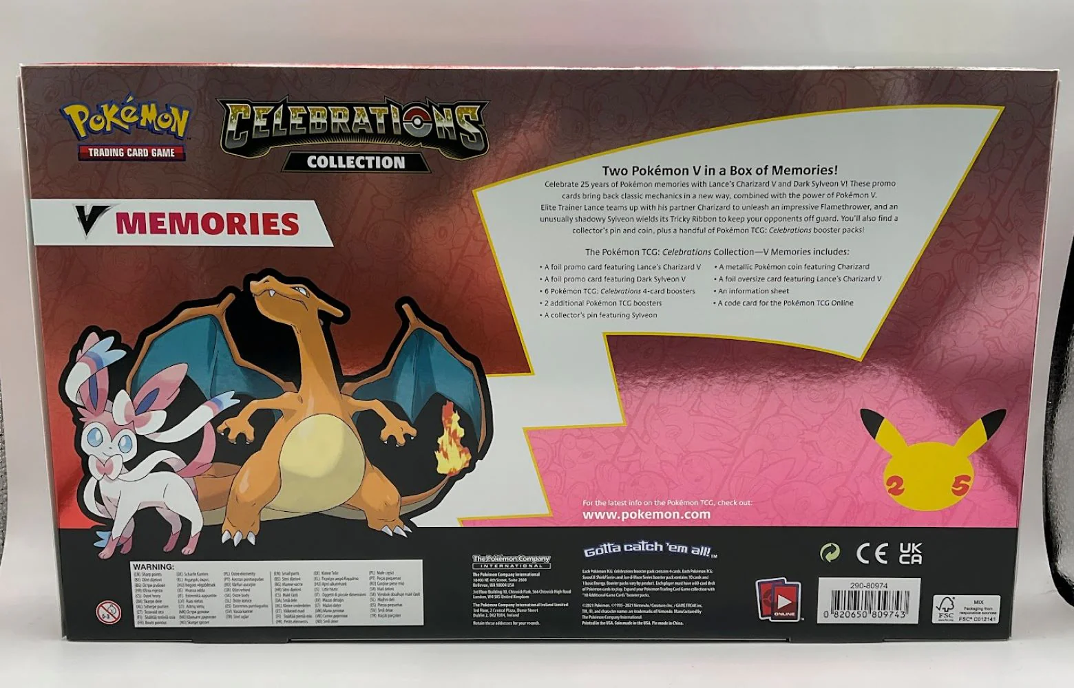 Pokemon: Celebrations Special Collection V Memories #2 *See Pictures for Condition* - Image 2