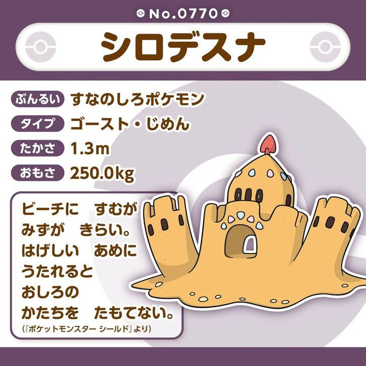 Pokemon: Pokemon Fit Palosand No.770 Plush (Japanese Pokemon Center Exclusive) - Image 3