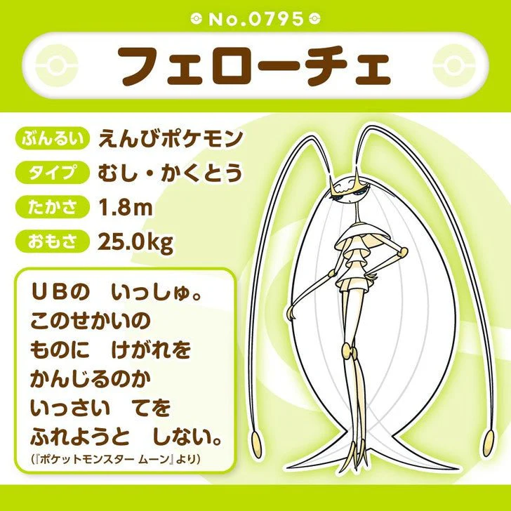 Pokemon: Pokemon Fit Pheromosa No.795 Plush (Japanese Pokemon Center Exclusive) - Image 3