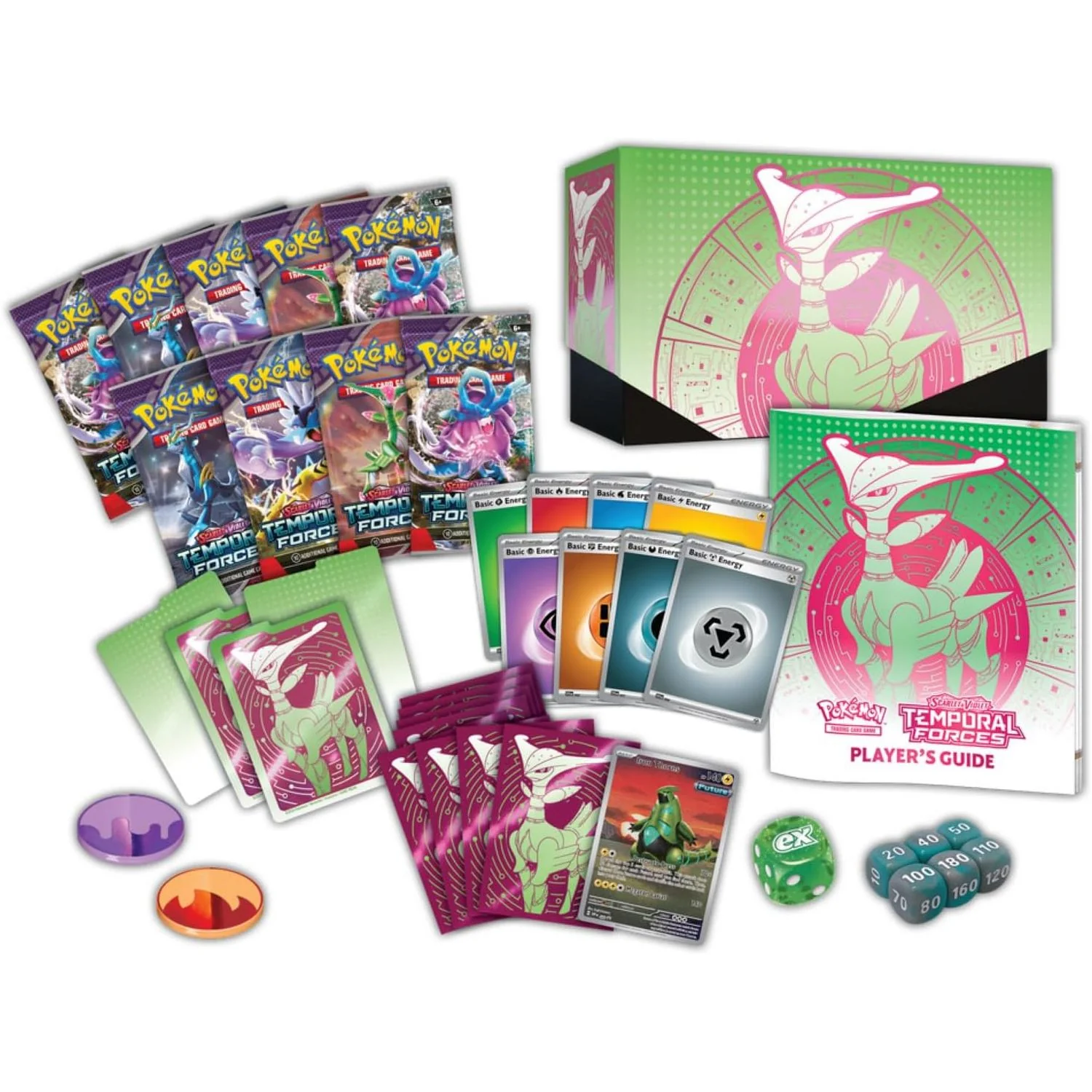 Pokemon: Scarlet & Violet Temporal Forces Elite Trainer Box [Iron Leaves] - Image 2
