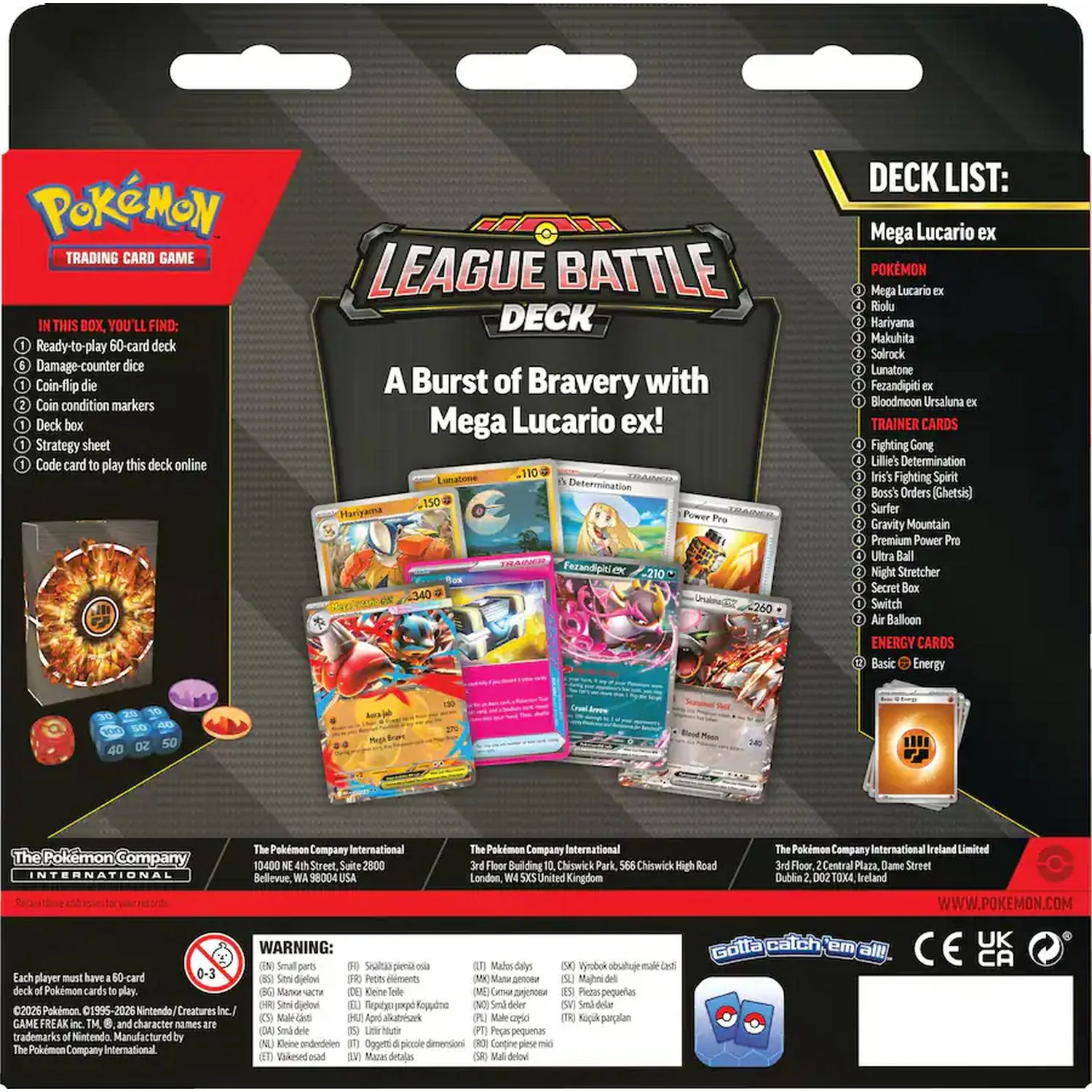 Pokemon TCG: Mega Lucario ex League Battle Deck *Expected Release Date 06-19-2026* - Image 4