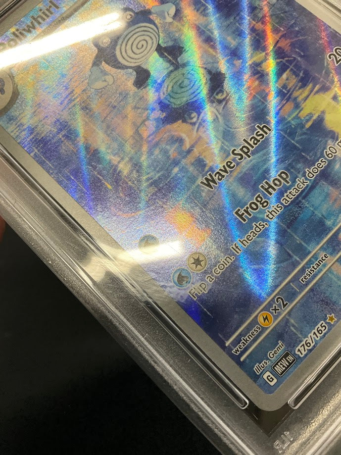 Poliwhirl Pokemon 151 Illustration Rare #176 PSA 9 #1 - Image 5