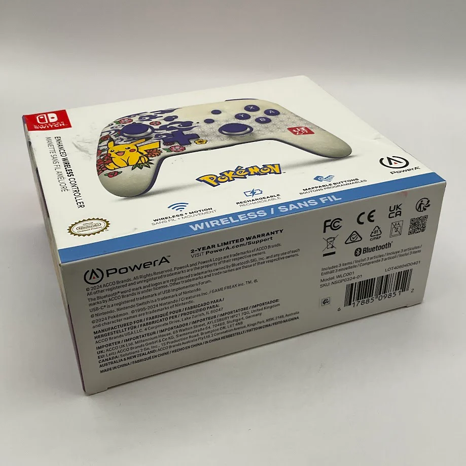 PowerA Pikachu Blossom Enchanced Wireless Controller Nintendo Switch Sealed - Image 3