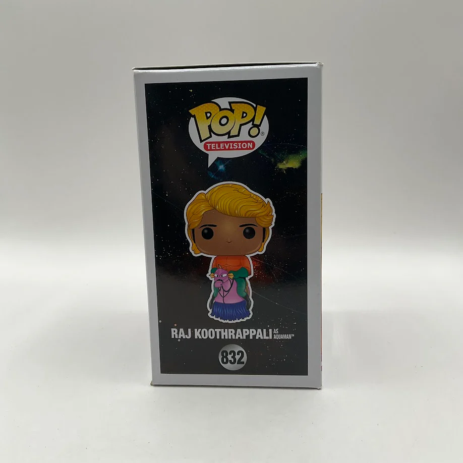 Raj Koothrappali as Aquaman Funko Pop! The Big Bang Theory #832 2019 Summer - Image 4