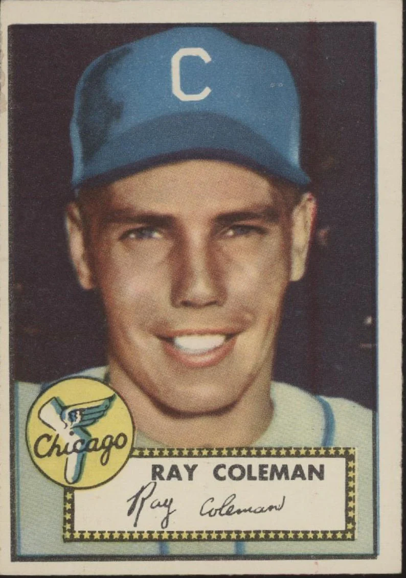 Ray Coleman 1952 Topps #211 Chicago White Sox VG