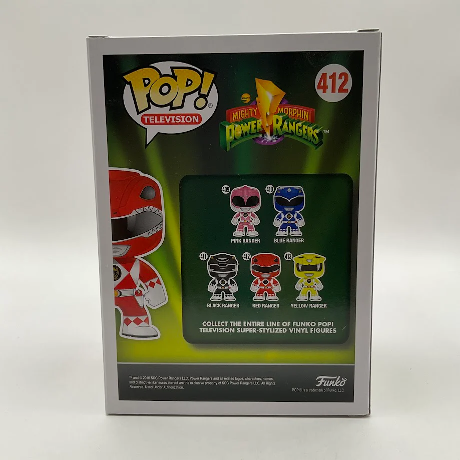 Red Ranger Funko Pop! Mighty Morphin Power Rangers #412 Morphing GameStop - Image 3