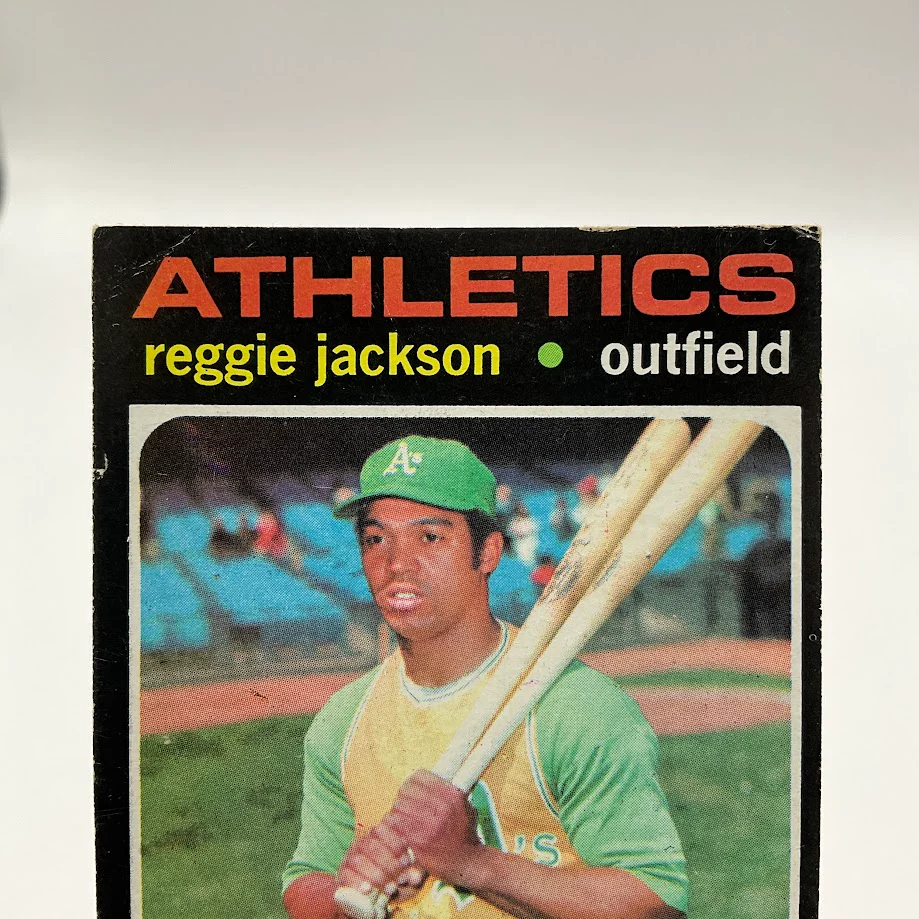 Reggie Jackson 1971 Topps #20 Oakland Athletics VG #3 - Image 3