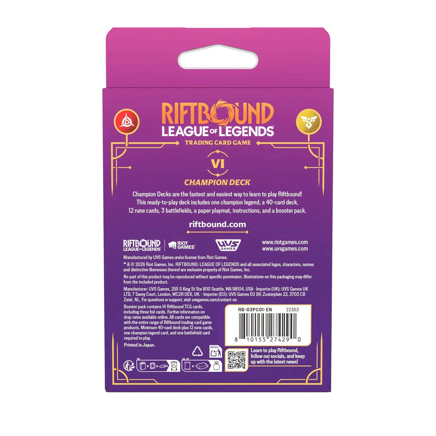 Riftbound TCG: Unleashed Champion Deck (Vi) - Image 4