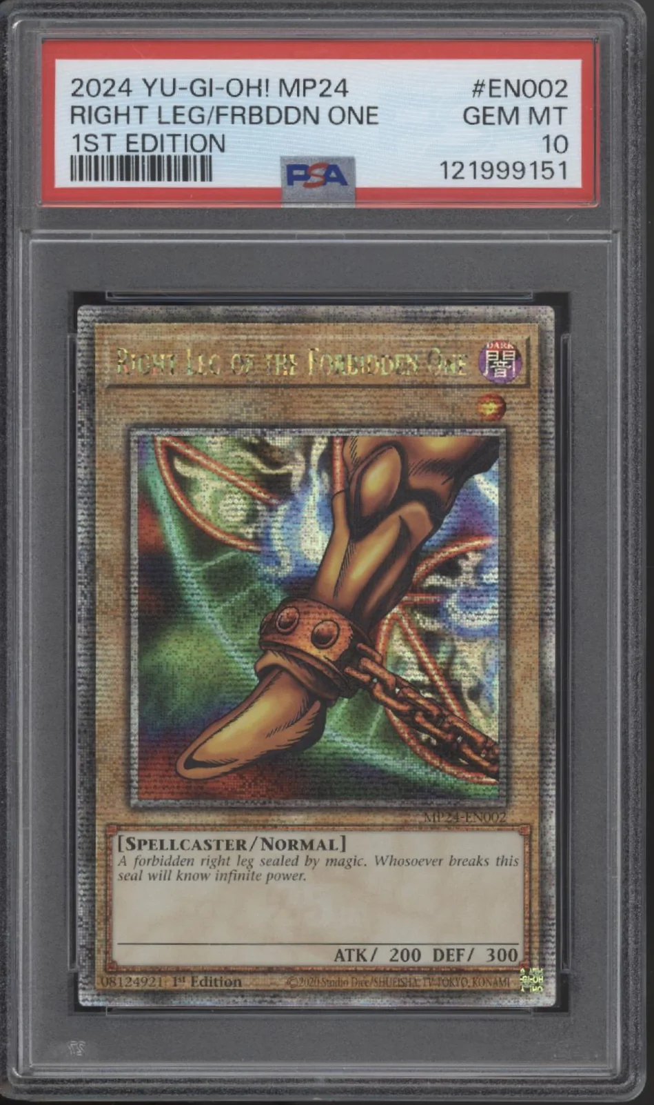 Right Left of The Forbidden One Yu-Gi-Oh! MP24 1st Edition #EN002 PSA 10