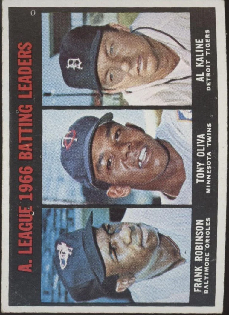Robinson / Oliva / Kaline 1967 Topps Batting Leaders #239 VG-EX