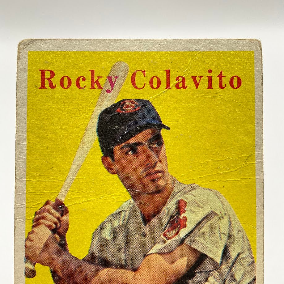 Rocky Colavito 1958 Topps #368 Cleveland Indians GD - Image 3