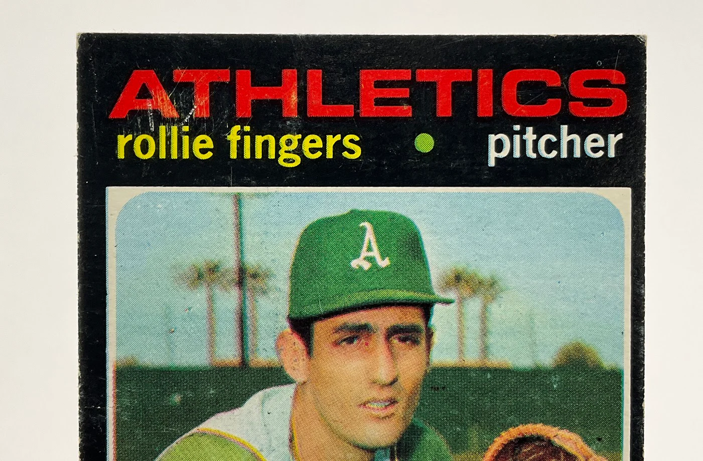 Rollie Fingers 1971 Topps #384 Oakland Athletics VG - Image 3
