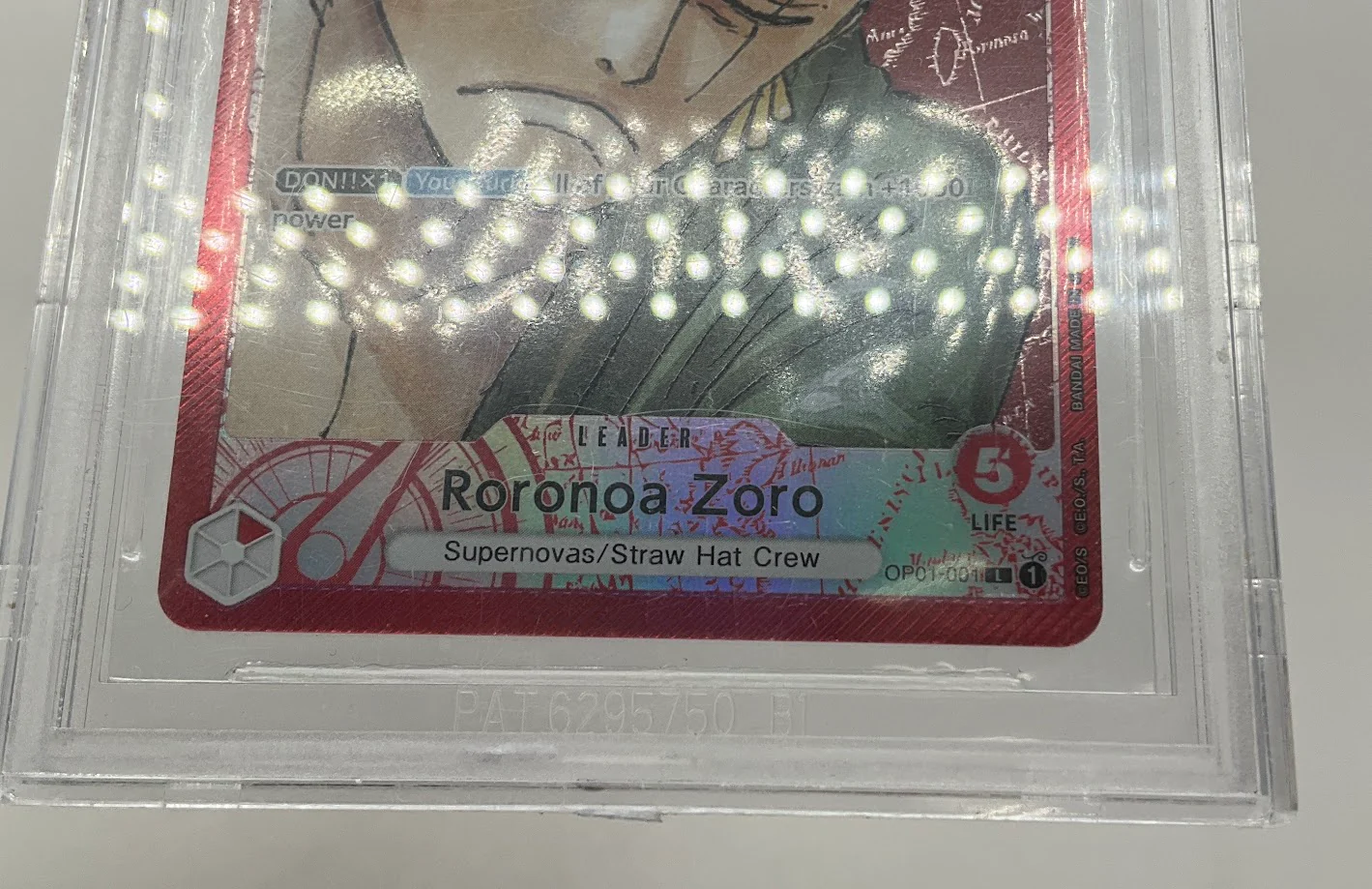 Roronoa Zoro One Piece Romance Dawn Alternate Art #OP01001 Beckett 10 - Image 5