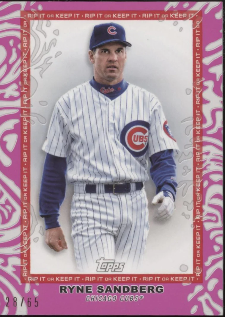 Ryne Sandberg 2022 Topps Rip Card Fuchsia 28/65 #11