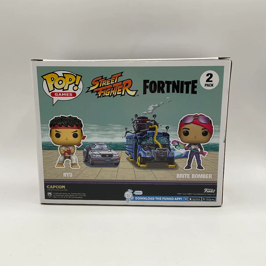 Ryu & Brite Bomber Funko Pop! Street Fighter x Fornite 2 Pack - Image 3