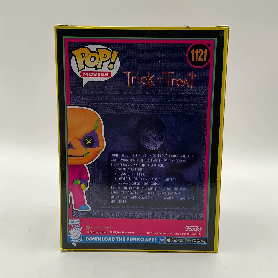 Sam (Blacklight) Funko Pop! Trick 'r Treat #1121 Hot Topic Scare Fair - Image 3