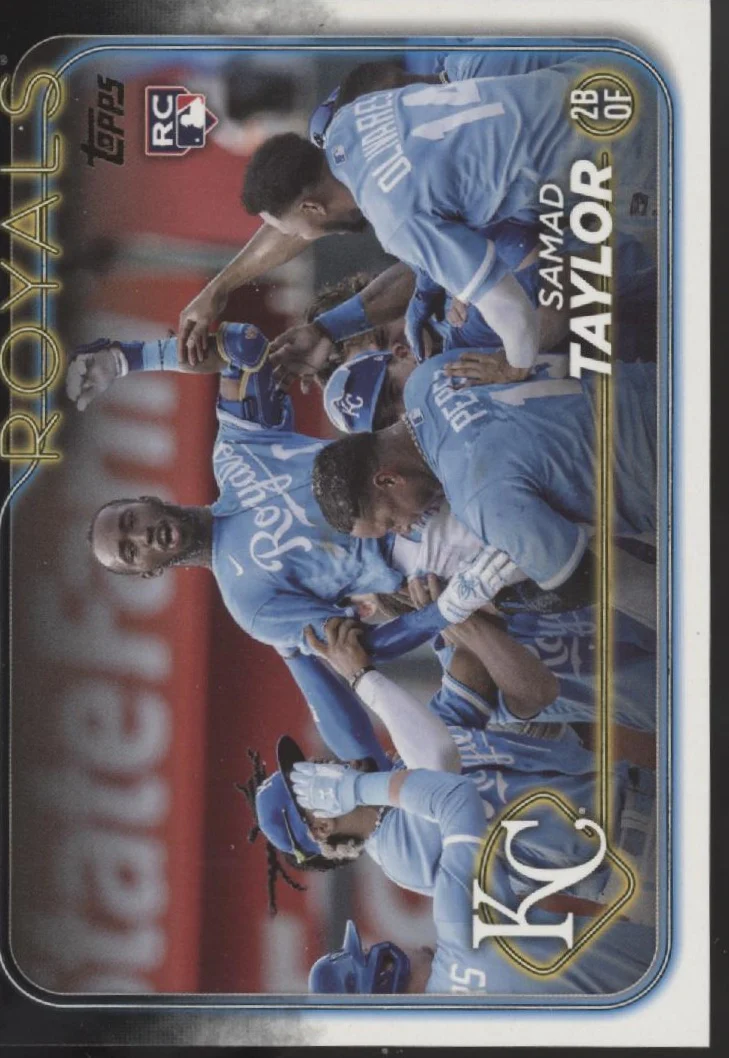 Samad Taylor 2024 Topps Series 1 Gold Mirror Image Variation RC #32