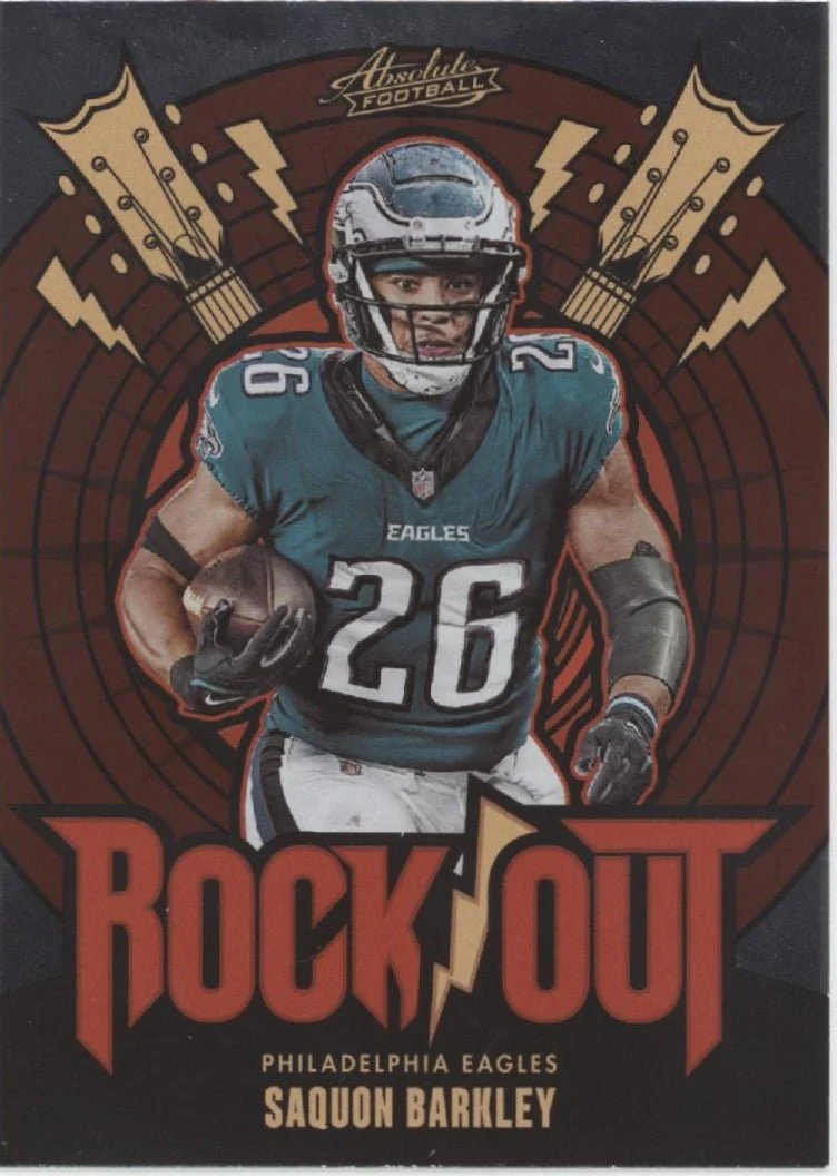 Saquon Barkley 2024 Panini Absolute Rock Out #RO-SBY - Image 2