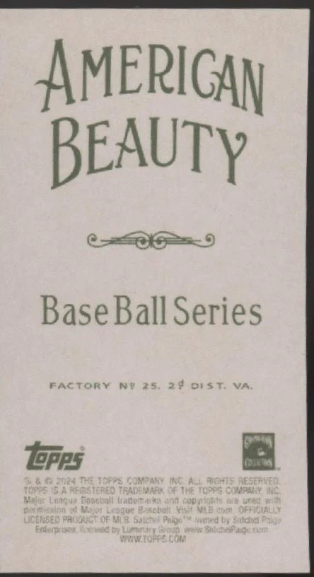 Satchel Paige 2024 Topps 206 American Beauty Back Mini - Image 2