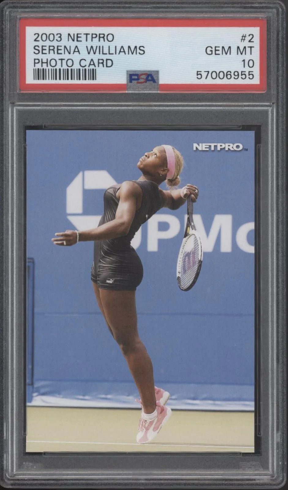 Serena Williams 2003 Netpro Photo Card #2 PSA 10