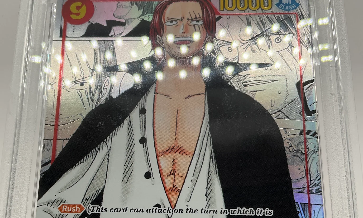 Shanks One Piece Card Game PRB01 Manga Alternate Art #120 PSA 10 - Image 3