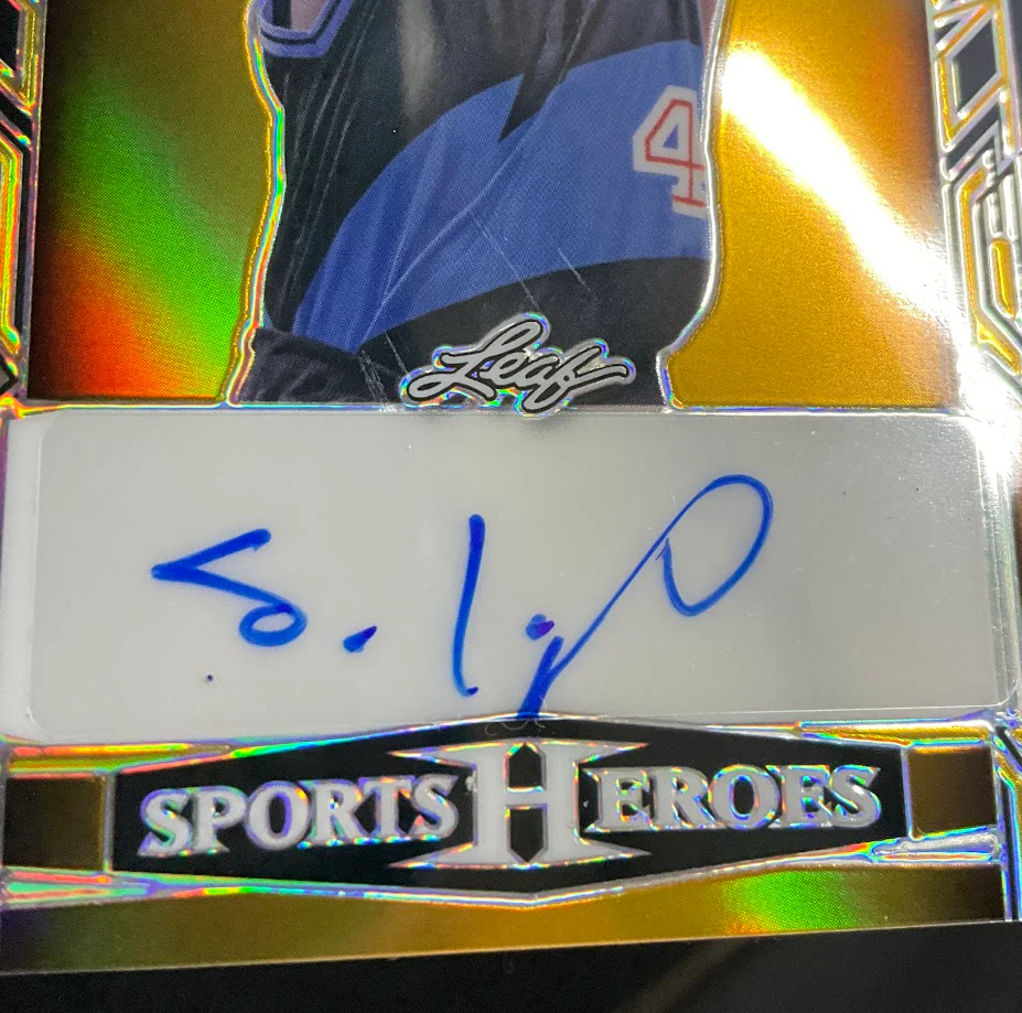 Shawn Kemp 2024 Leaf Sports Heroes Gold Refractor Auto 1/2 #BA-SK1 - Image 3