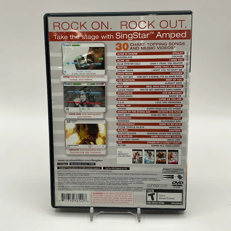 Singstar Amped Playstation 2 Used - Image 2