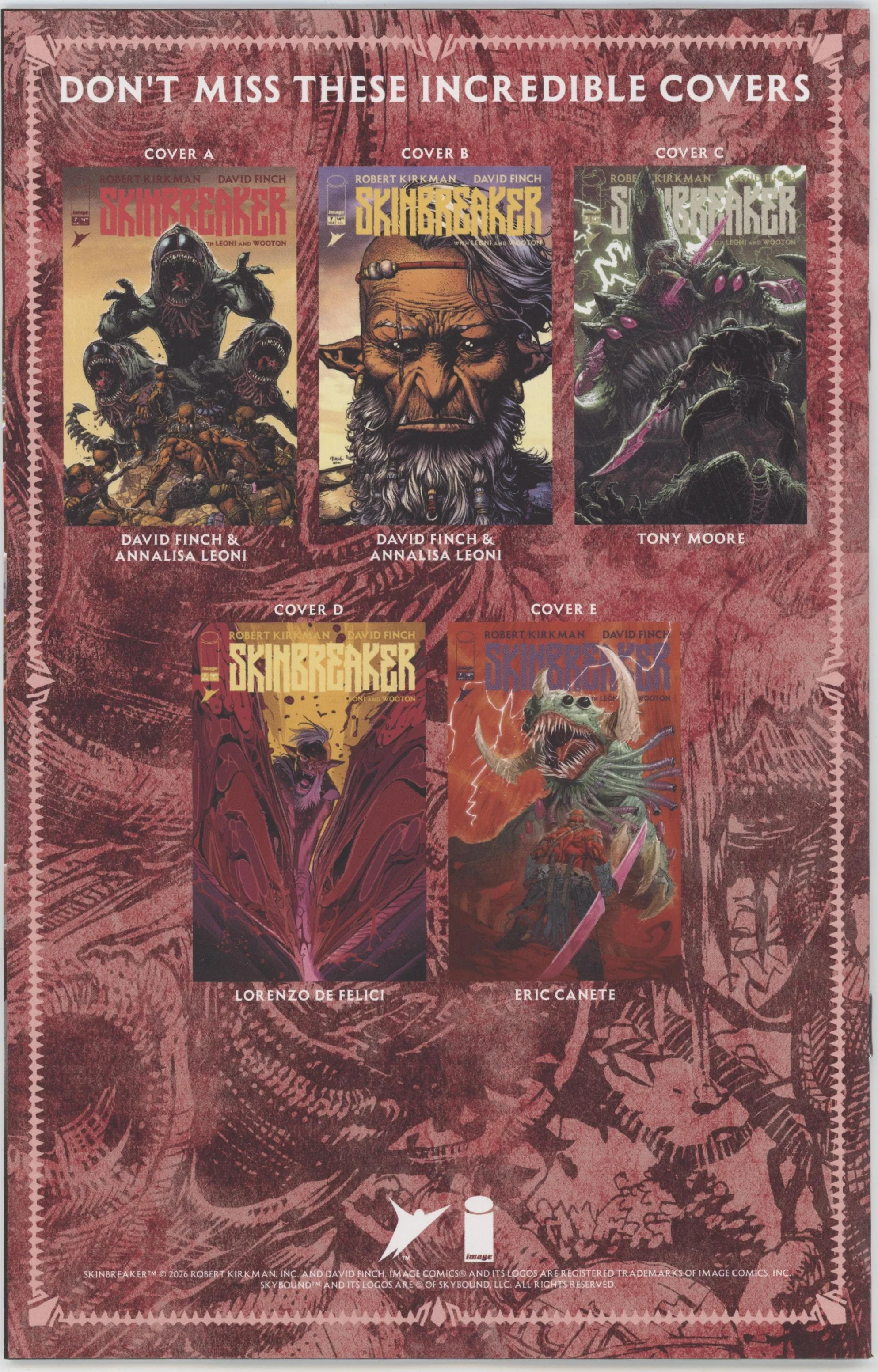 Skinbreaker #7 Cover C 1 in 10 Tony Moore Variant - Image 2