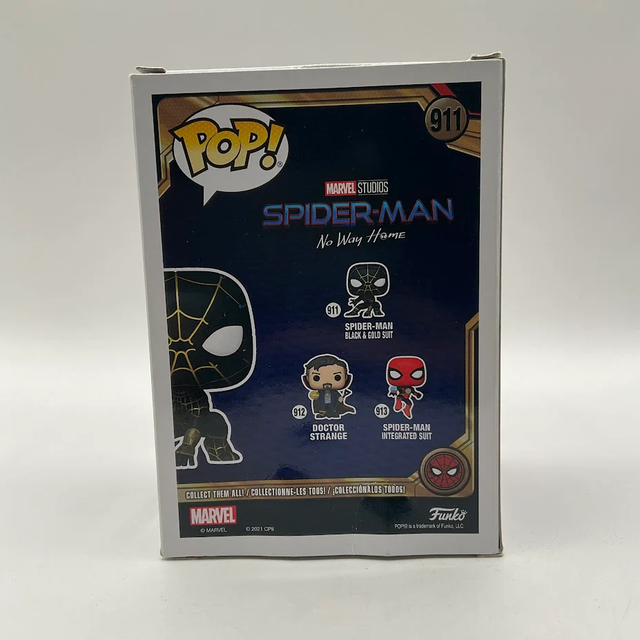 Spider-Man Black & Gold Suit Funko Pop! Spider-Man No Way Home #911 - Image 3