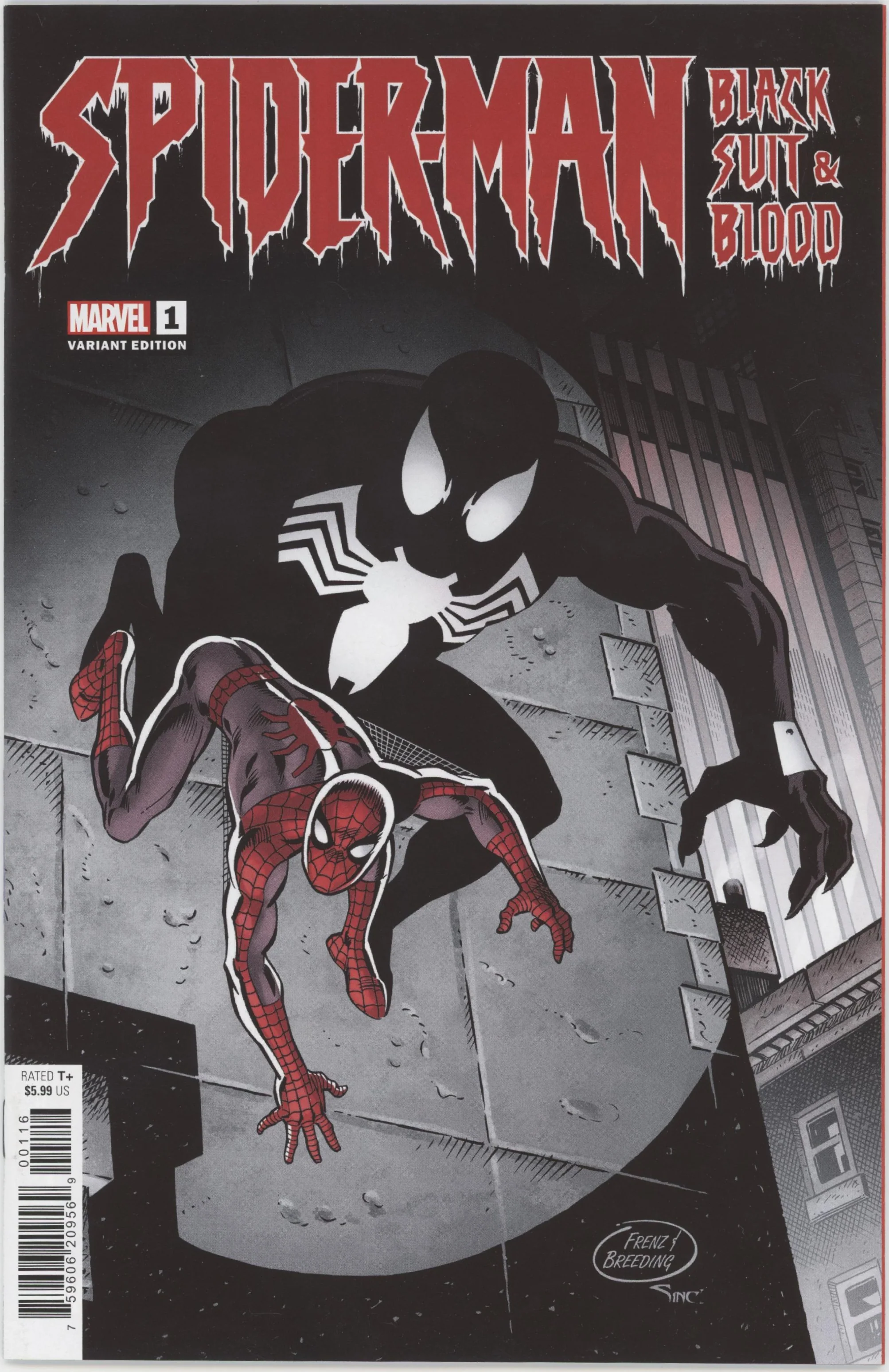 Spider-Man Black Suit and Blood Issue #1F 1:25 Retailer Incentive Variant