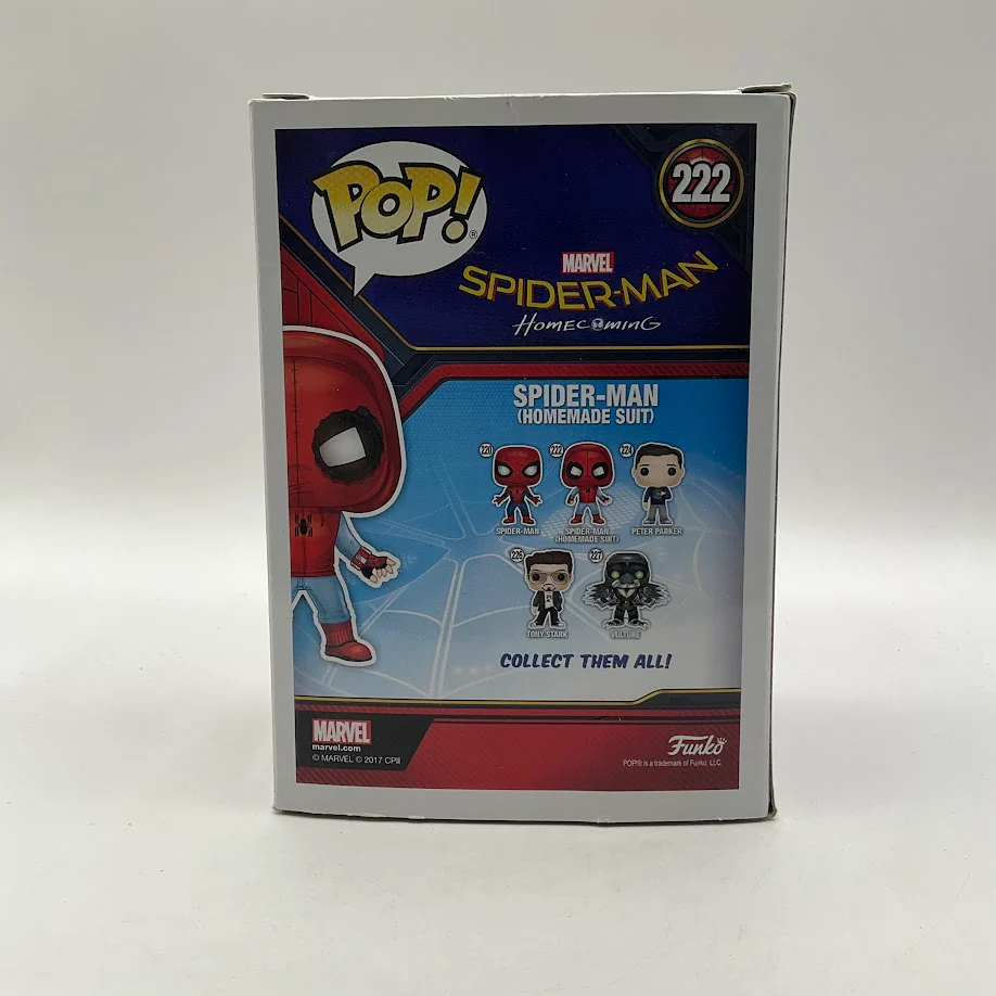 Spider-Man (Homemade Suit) Funko Pop! Spider-Man Homecoming #222 - Image 3