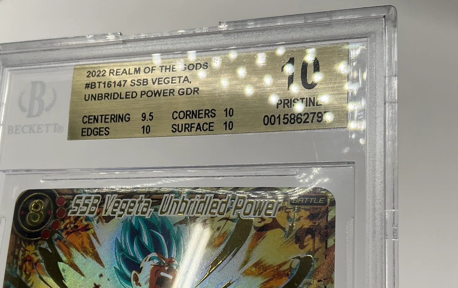 SSB Vegeta Unbridled Power Dragon Ball Super Realm of the Gods GDR Beckett 10 - Image 3