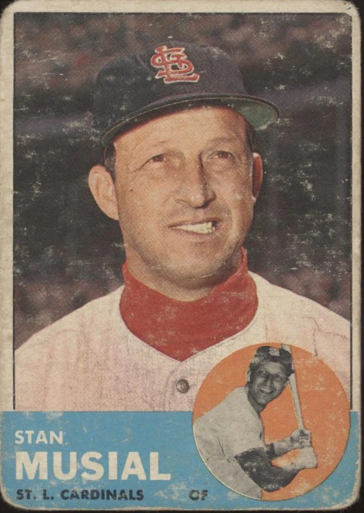Stan Musial 1963 Topps #250 St. Louis Cardinals GD