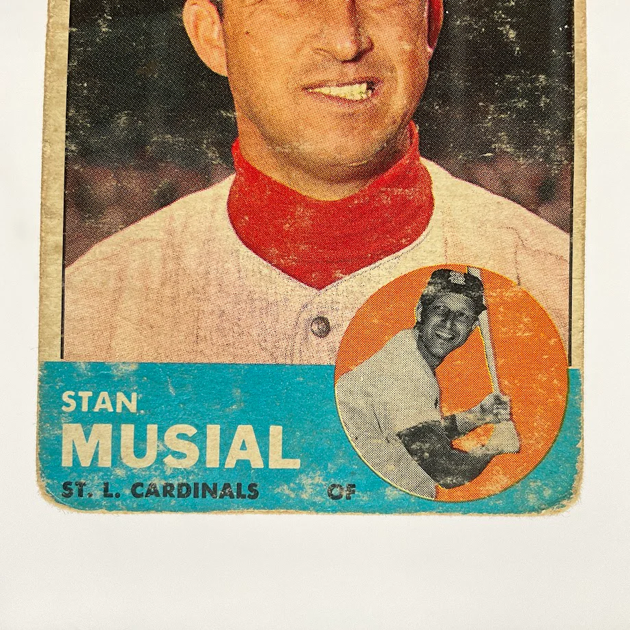 Stan Musial 1963 Topps #250 St. Louis Cardinals GD - Image 4
