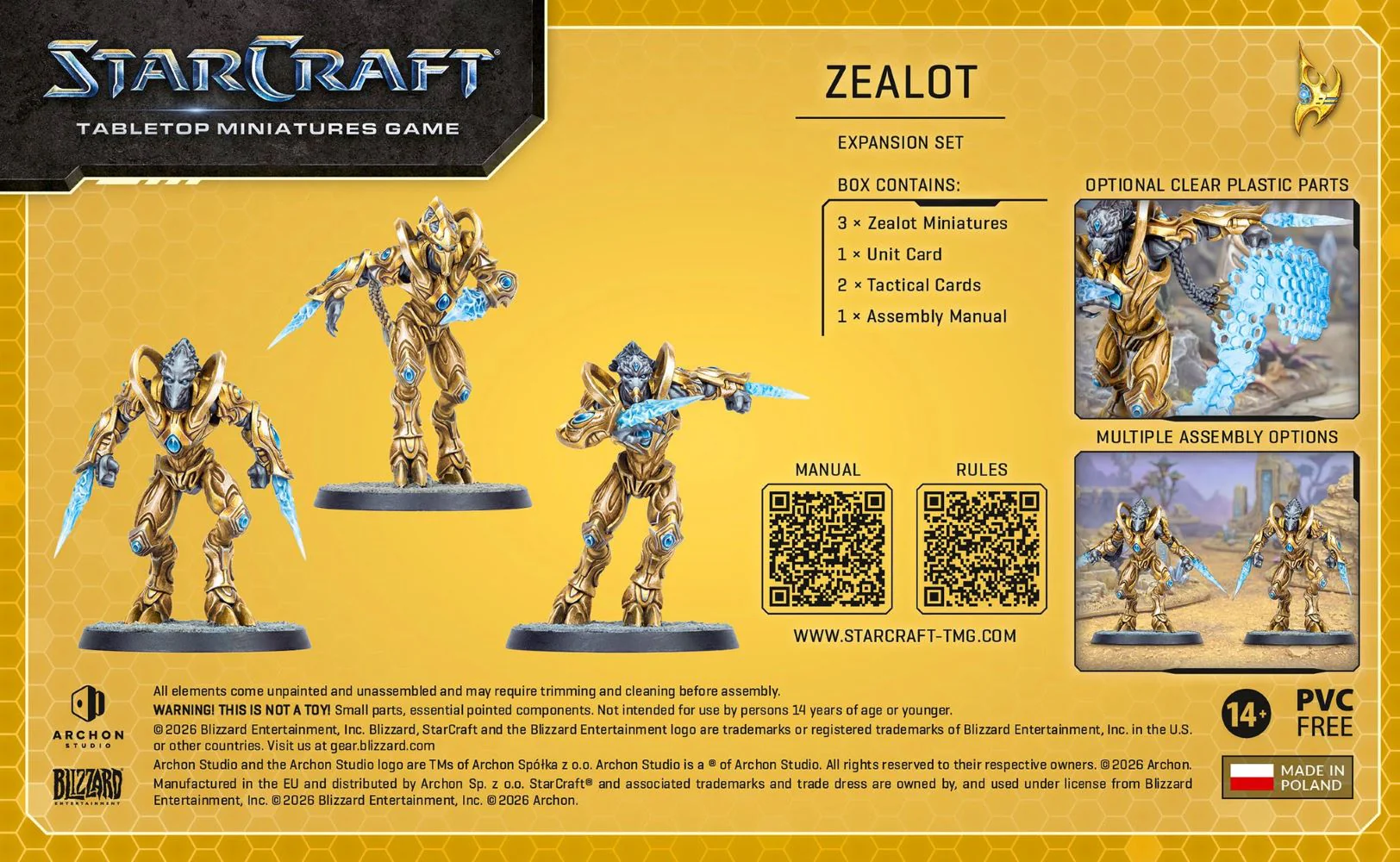 StarCraft Tabletop Miniatures Game: Protoss - Zealot *Expected Release Date of August 2026* - Image 2