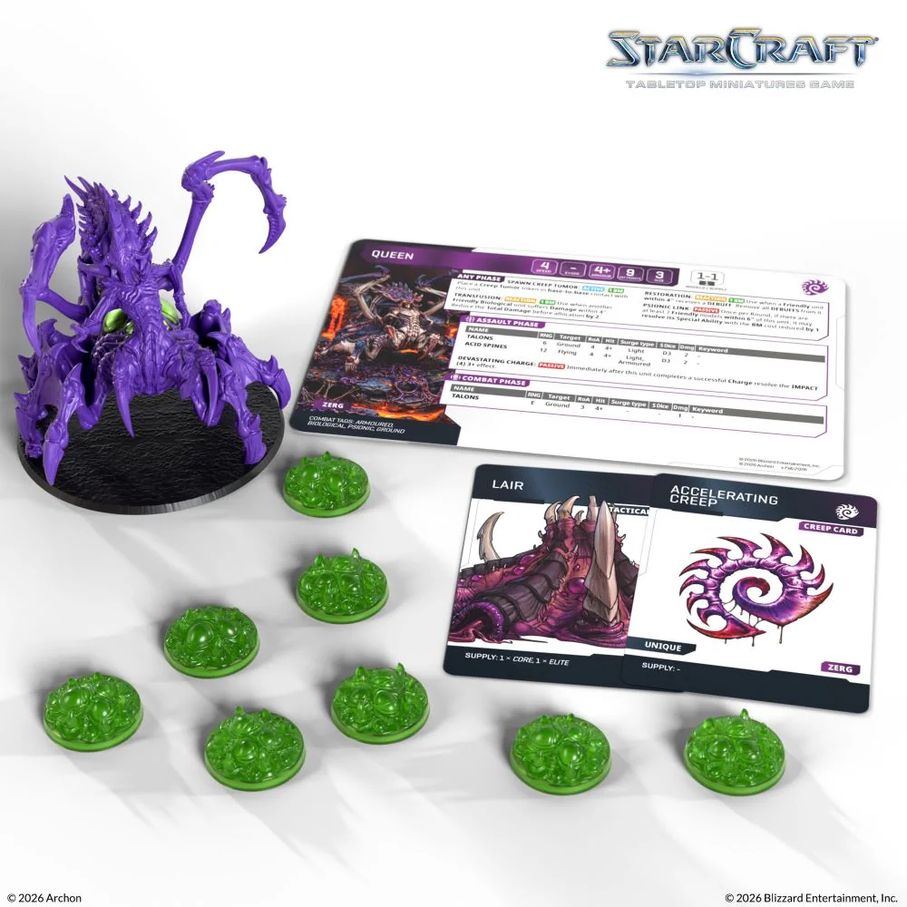 StarCraft Tabletop Miniatures Game: Zerg - Queen *Expected Release Date of August 2026* - Image 3
