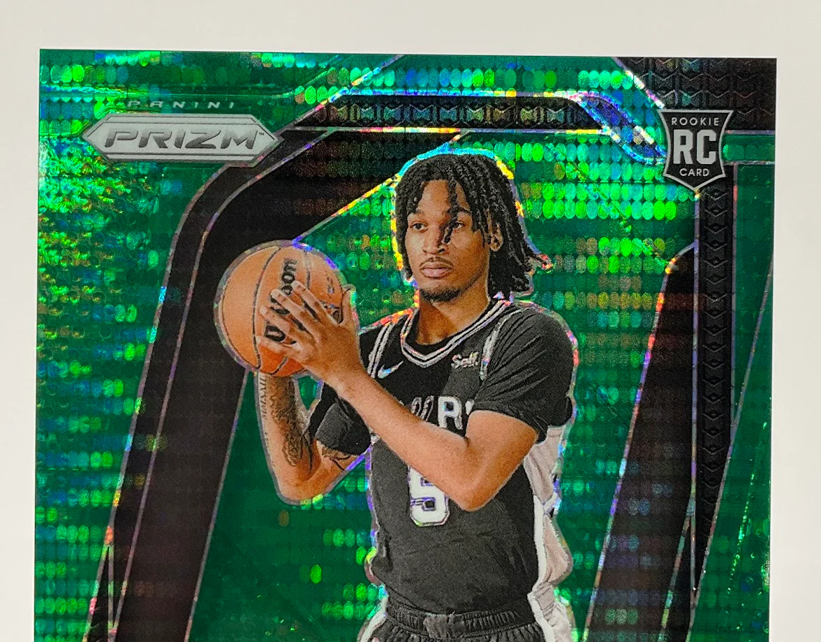 Stephon Castle 2024-25 Panini Prizm Green Pulsar Prizm RC 14/25 #234 - Image 3