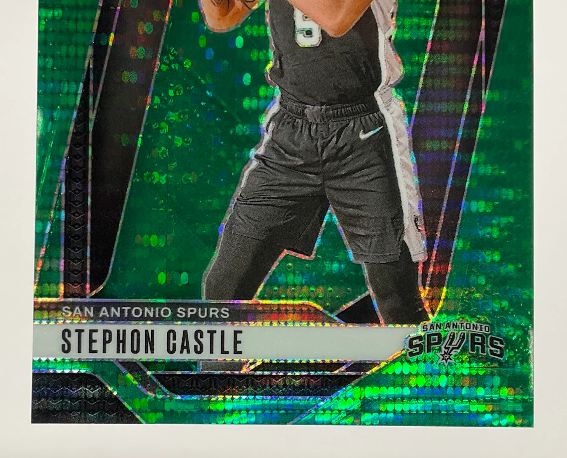 Stephon Castle 2024-25 Panini Prizm Green Pulsar Prizm RC 14/25 #234 - Image 4