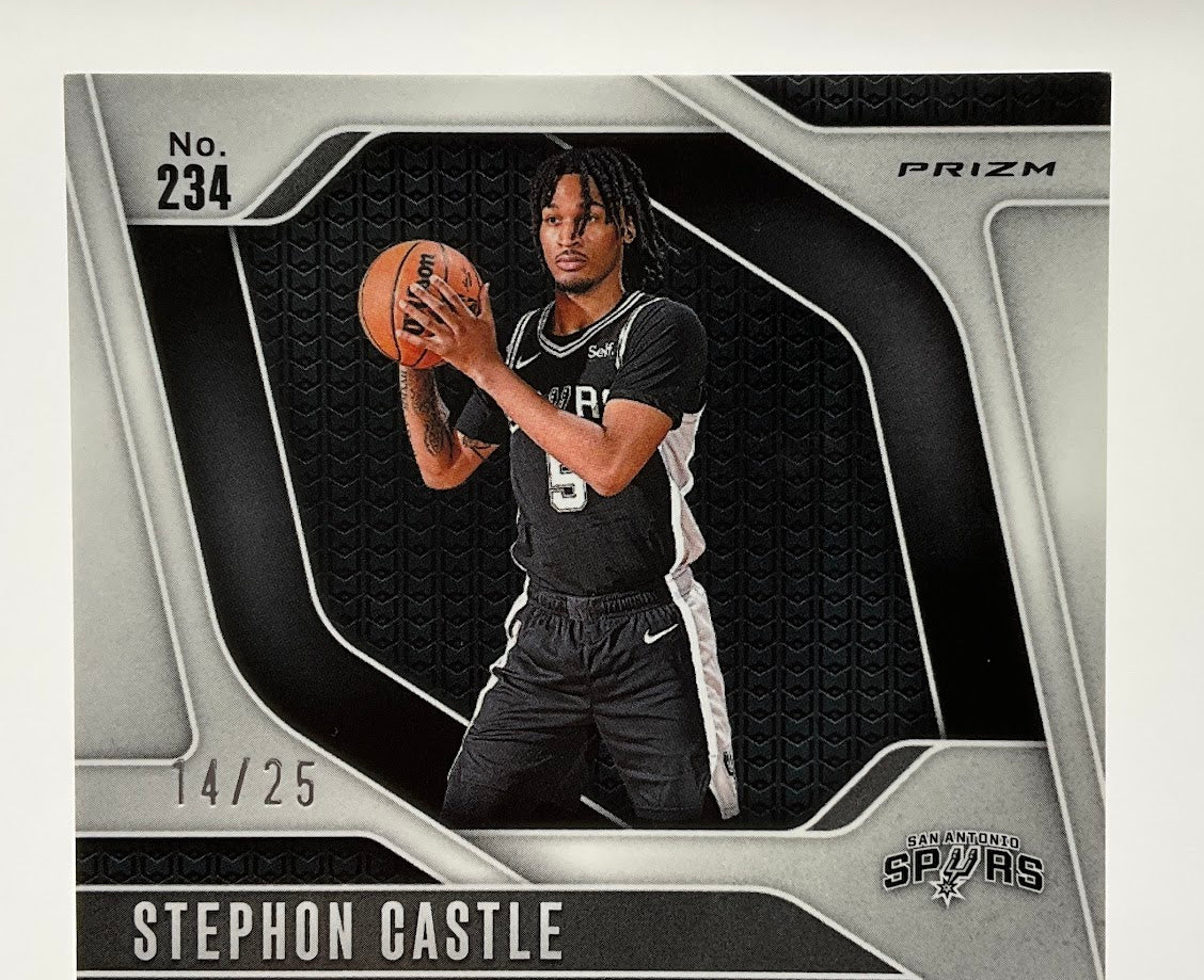 Stephon Castle 2024-25 Panini Prizm Green Pulsar Prizm RC 14/25 #234 - Image 5