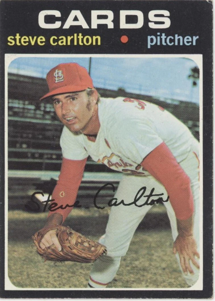 Steve Carlton 1971 Topps #55 St. Louis Cardinals VG-EX #3