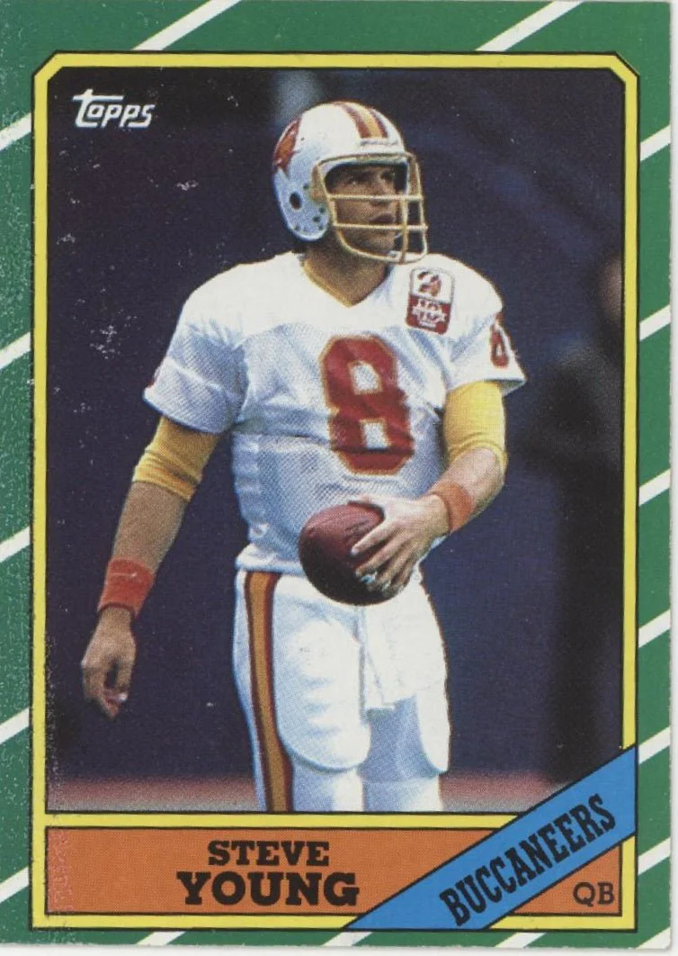 Steve Young 1986 Topps RC #374 Tampa Bay Buccaneers #3