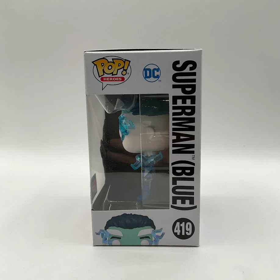 Superman (Blue) Funko Pop! DC Super Heroes #419 2021 Fall Convention - Image 2