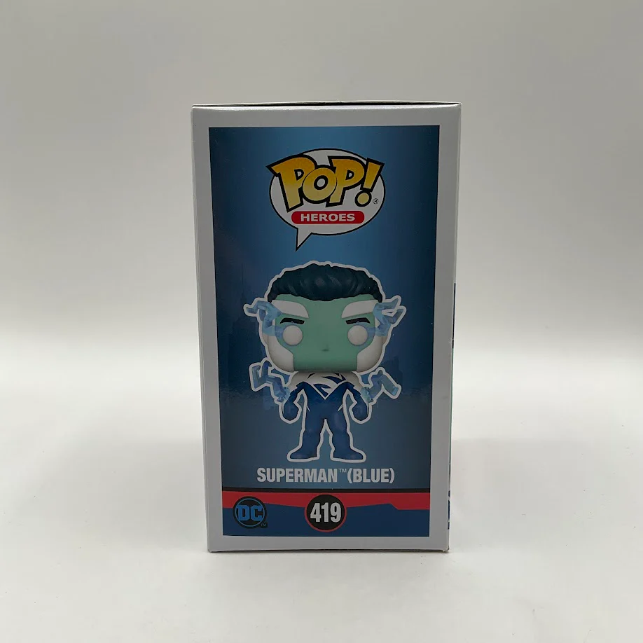 Superman (Blue) Funko Pop! DC Super Heroes #419 2021 Fall Convention - Image 4