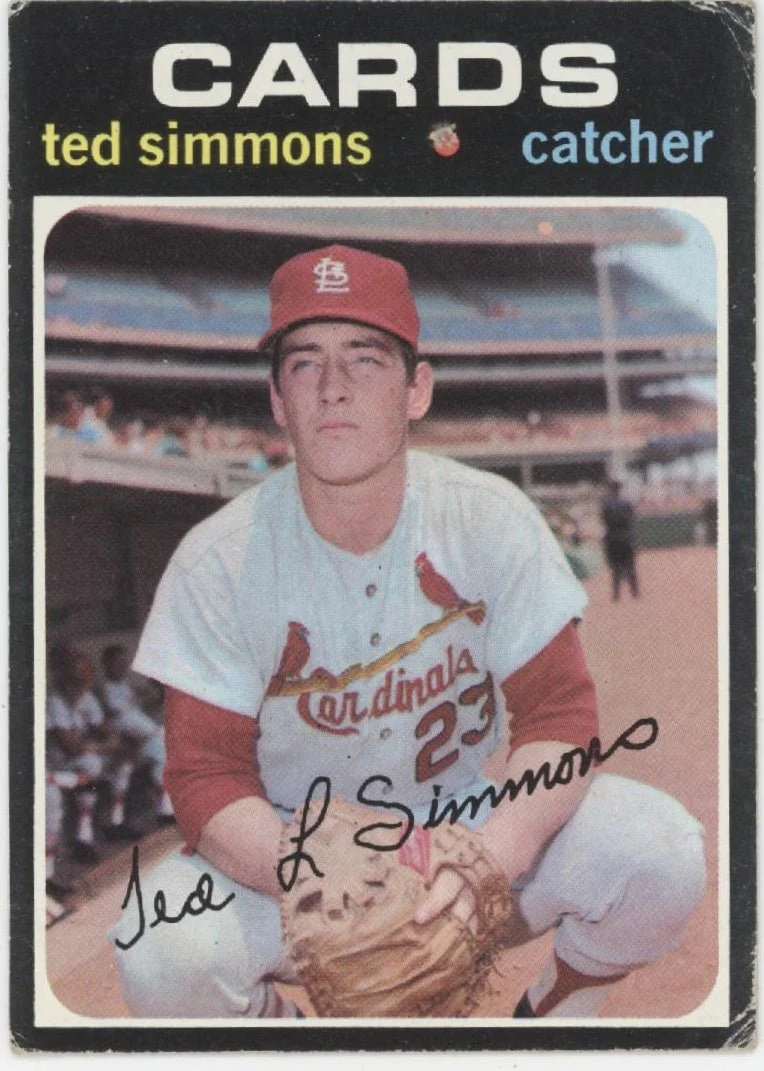 Ted Simmons 1971 Topps RC #117 St. Louis Cardinals VG #2