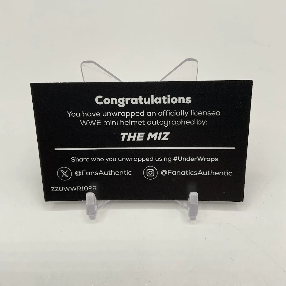 The Miz WWE Signed WrestleMania 41 Speed Mini Helmet 18/25 - Image 10