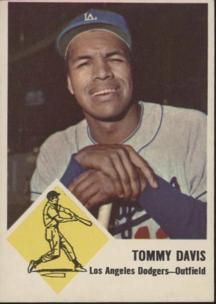 Tommy Davis 1963 Fleer #40 Los Angeles Dodgers VG-EX