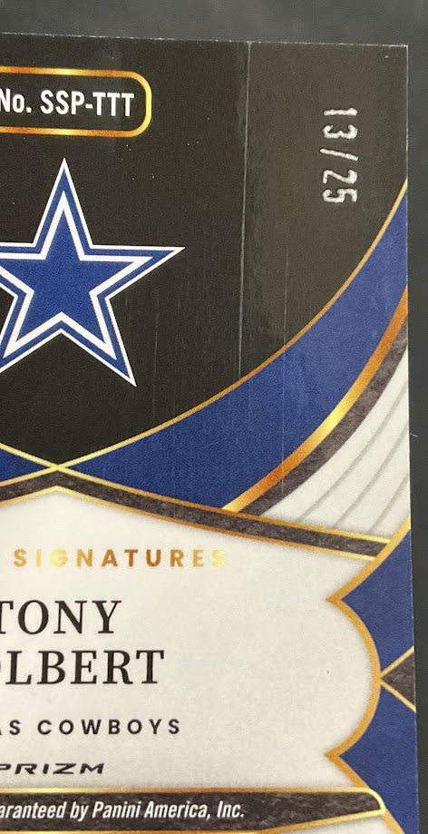 Tony Tolbert 2024 Panini Select Tie Dye Prizm Auto 13/25 - Image 3