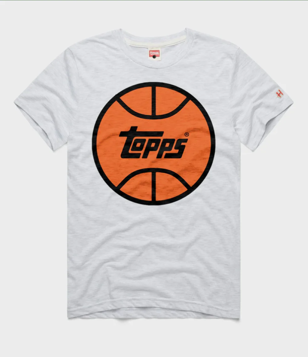 Homage Topps Basketball Ash T-Shirt -Small